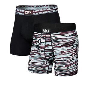 Saxx Ultra 2 pack Boxer Briefs Ultimate Comfort Terrain & Park Lodge